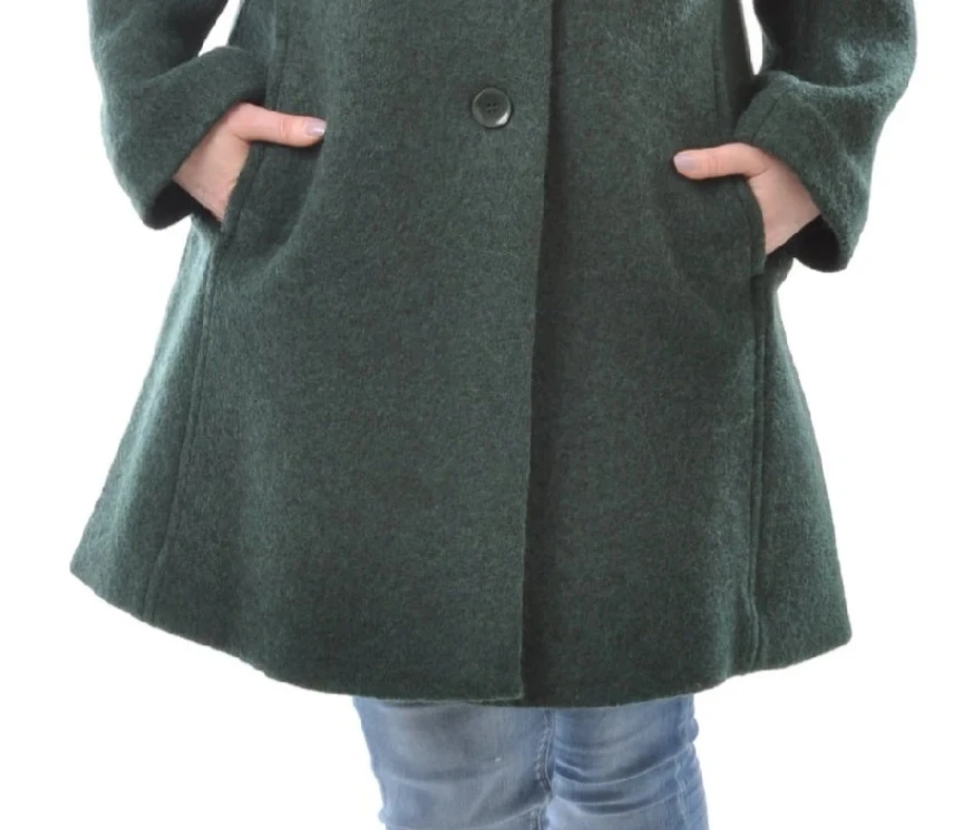 Organic Boild Wool Women Coat