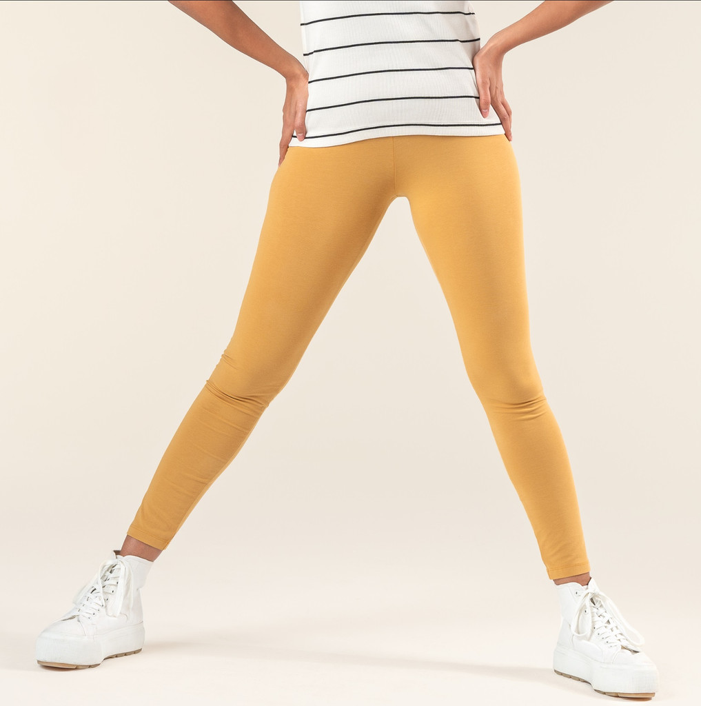 Women's Organic Cotton Leggings
Color: 1021 Ochre