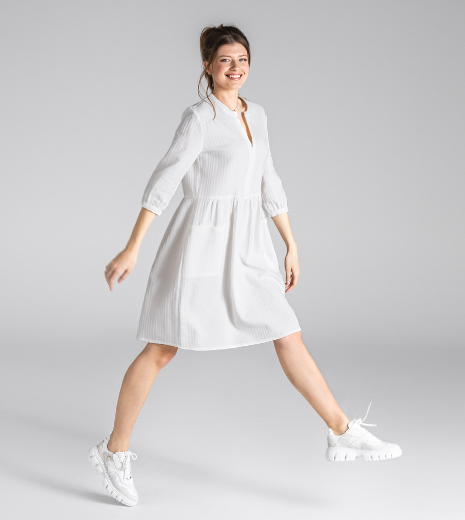 Women's Organic Cotton Seersucker dress