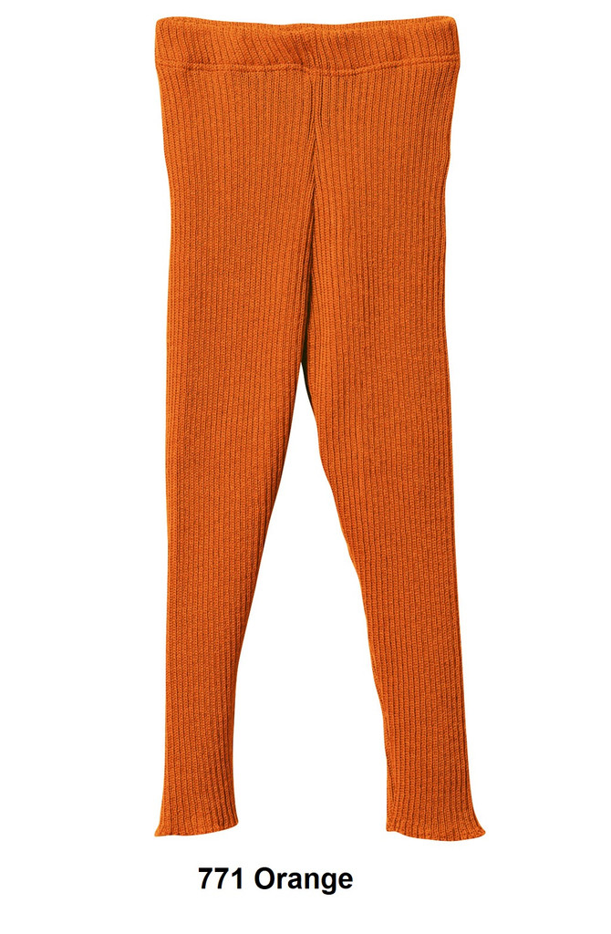 Organic Merino Wool Knitted Leggings
Color: 771 Orange