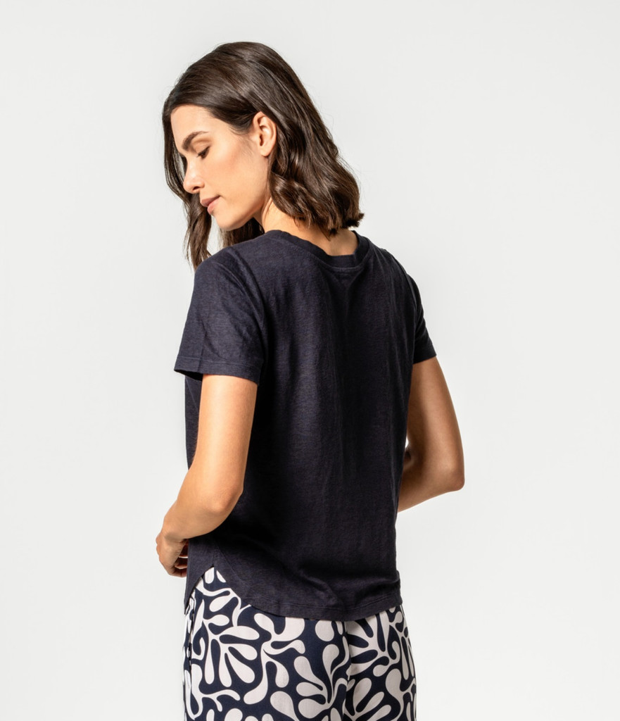 Women Linen T-Shirt