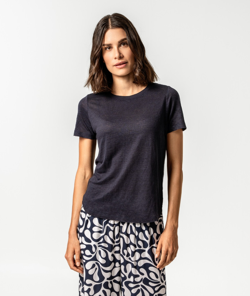 Women Linen T-Shirt