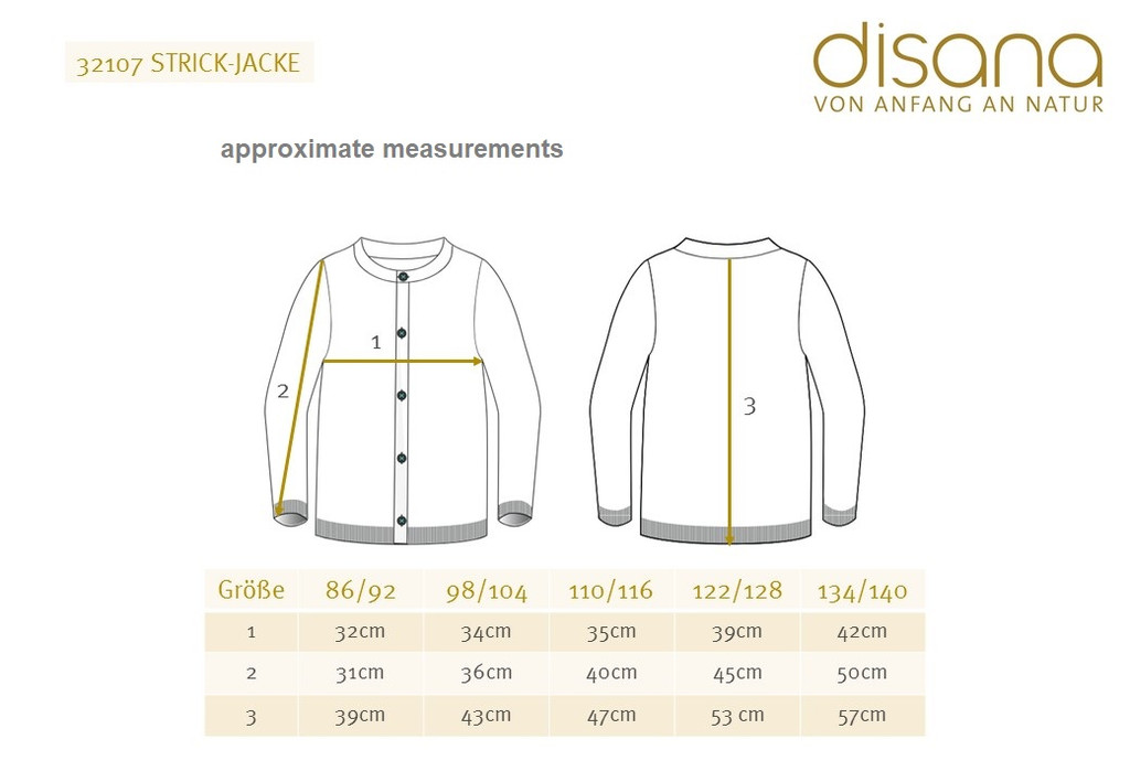 Disana Organic Wool Children's Cardigan