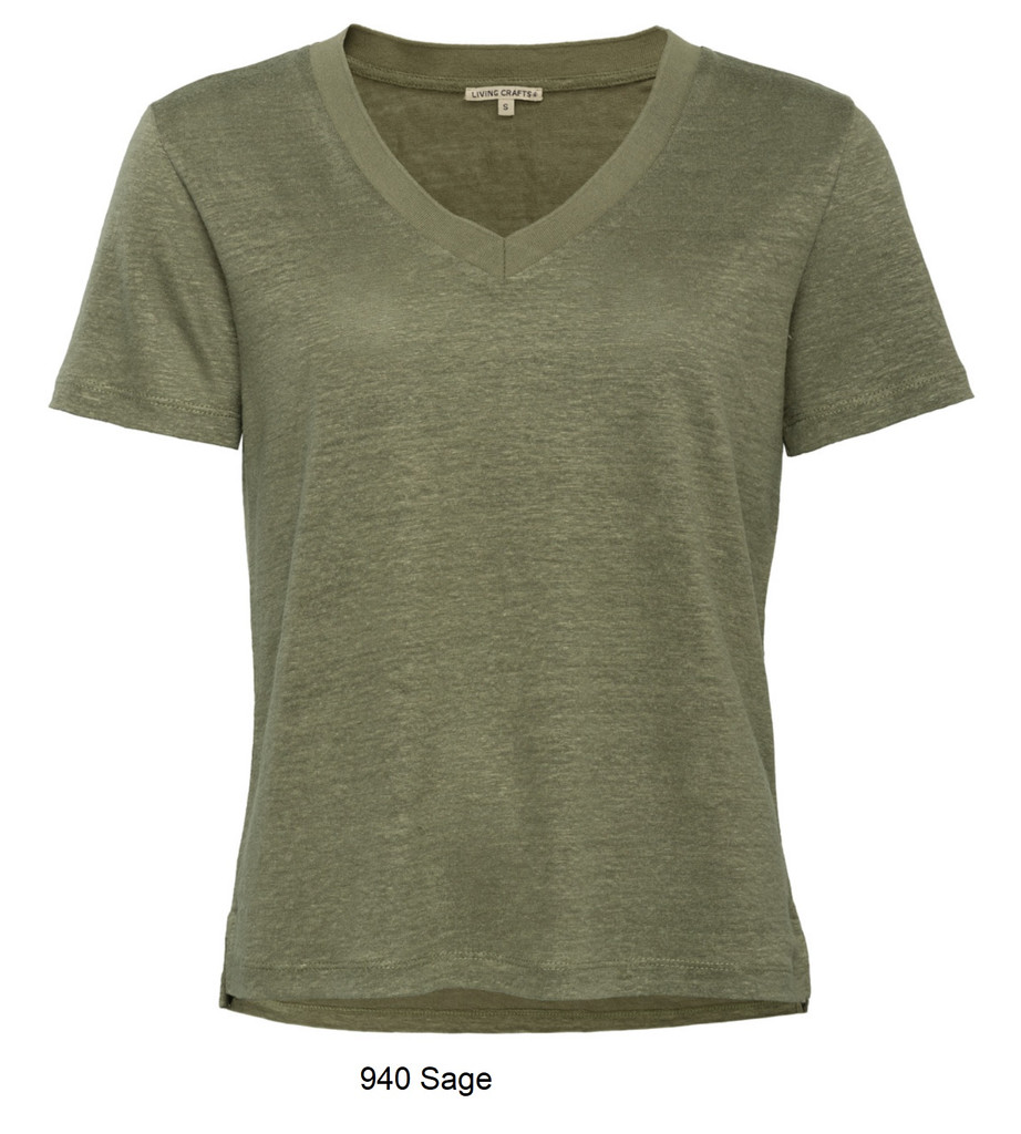 Women Linen T-Shirt