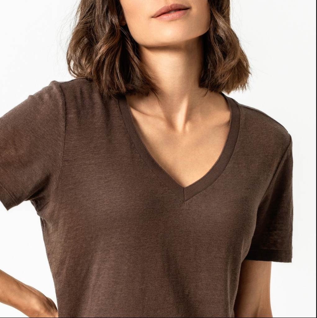 Women Linen T-Shirt