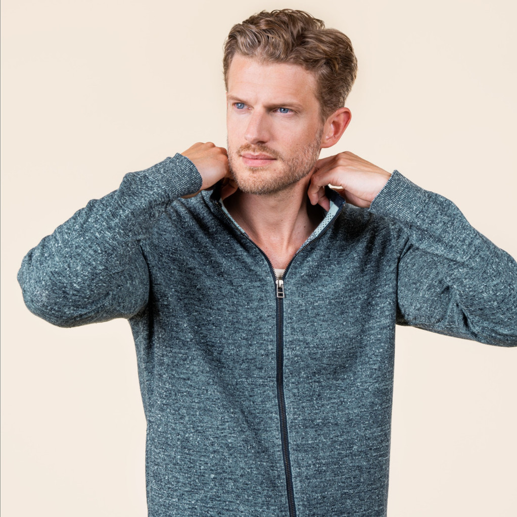 Organic Cotton Linen Cardigan - 
