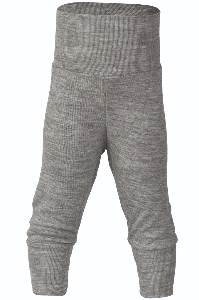 Organic Wool / Silk Baby Pants
Color: Light Grey Melange