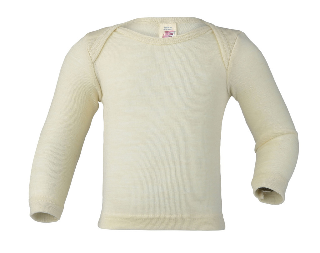 Merino Wool/Silk Baby Shirt
Color: Natural