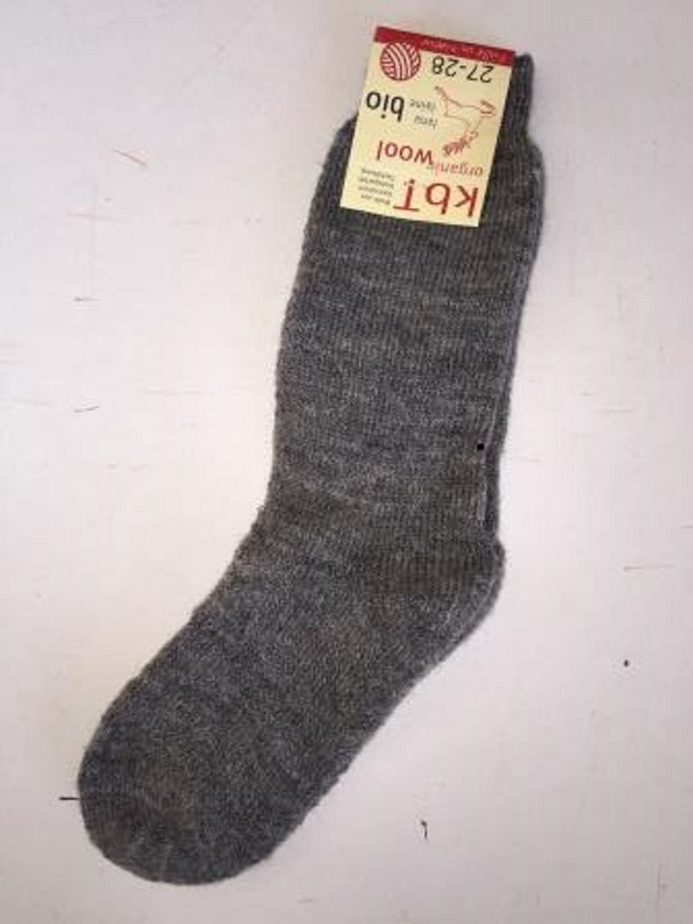 Thick Organic Wool Terry Socks
Color:  Grey