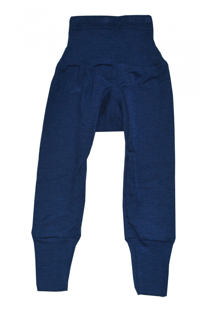 Organic Wool/ Silk Pants with Waistband
Color: Navy