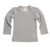 Organic Wool/ Silk Long Sleeved Shirt
Color: 255 grey melange