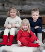 Ruskovilla Organic Merino Wool Children's Long Sleeved Undershirt