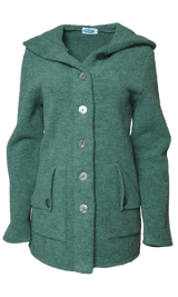 Wool Fleece Hooded Coat
Color: salbei