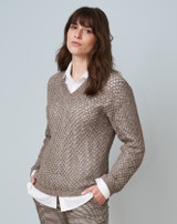 Women's Organic Cotton Alpaca Sweater