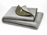 Disana Organic Boild Wool Doublefaced Blanket
Color: 952 Olive Grey