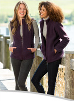 Organic Thick Wool Fleece Women's Jacket
Color: 059 lilac melange