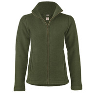 Organic Thick Wool Fleece Women's Jacket
Color: 044E Reed Melange