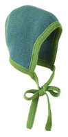 Knitted Melange Bonnet
Color: Green Blue