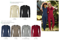 Engel Organic Wool/Silk Women's Long Sleeved Shirt 