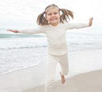 Ruskovilla Natural Silk Long Sleeved Shirt for Children
