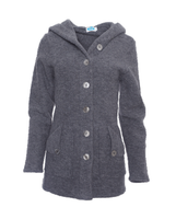 Wool Fleece Hooded Coat
Color: Slate Grey