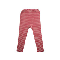 Organic Wool/Silk Childrens Leggings
Color: Red Stripes