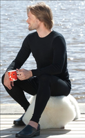 Ruskovilla Organic Merino Wool Silk Men Leggings