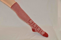 Organic Merino Wool Adults Jacquards
Color: 36 Red/Natural