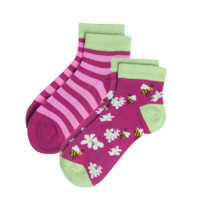 Organic Cotton Sneaker Socks
Color: 962 happy bees