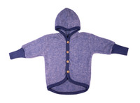 Organic Wool Fleece Baby Hooded Jacket