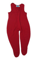 Baby Organic Wool / Silk Romper
Color: Burgandy Red