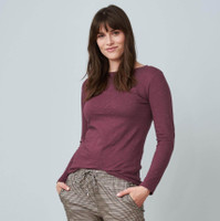 Women's Organic Cotton Long Sleeved Shirt
Color: 569 barolo
