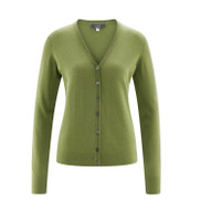 Women's Knitted Jacket, Organic Cotton
Color: 877 fern