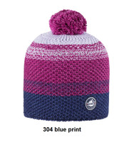 Organic Merino Wool, Cotton, Silk Hat
Color: 304 blue print