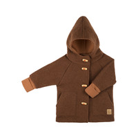 Organic Merino Wool Fleece Kids Jacket
Color: 871 tabacco