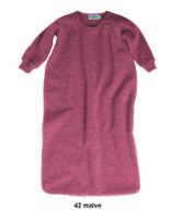 Organic Wool Fleece Long-Sleeved Sleep Sack
Color: malve