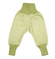 Organic Wool Fleece Cotton Baby Pants
Color: 111 green melange