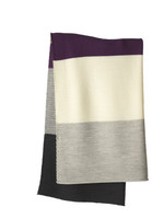 Disana Striped Knitted Blanket
Color: 916 Plum Grey