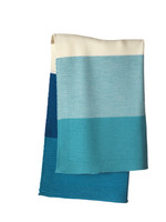 Disana Striped Knitted Blanket
Color: 922 Blue Lagoon