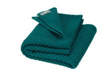 Disana Organic Wool Honeycomb Blanket
Color: 281 Pacific