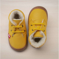 Natural Leather Shoes with wool lining