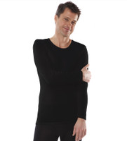 Men Long-sleeved underwear shirt Organic Wool Silk