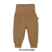 Organic Merino Wool Fleece Baby Pants
Color: 821 ermine-beige