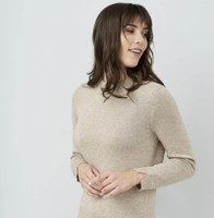 Women's Organic Cotton Alpaca Sweater
Color: 854 sandstone