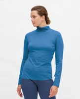 Women's Organic Cotton Turtleneck shirt
Color: 970 retro blue
