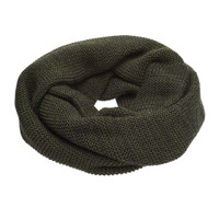 Disana Organic Wool Loop Scarf 
Color: 951 Olive Anthracite