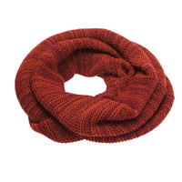Disana Organic Wool Loop Scarf 
Color: 979 Orange Cassis