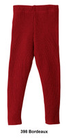 Organic Merino Wool Knitted Leggings
Color: 398 Bordeaux