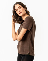 Women Linen T-Shirt