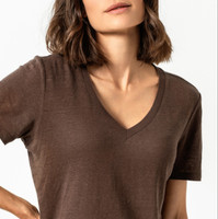 Women Linen T-Shirt